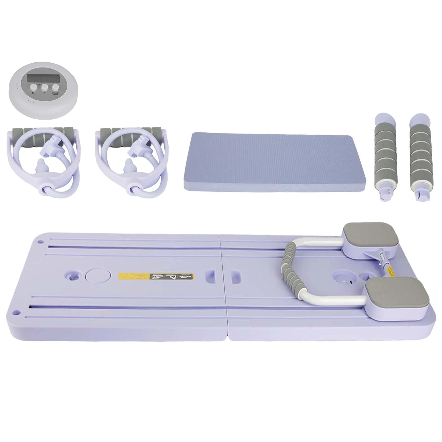 Planche Pilates Multifonction Pliable avec Résistance