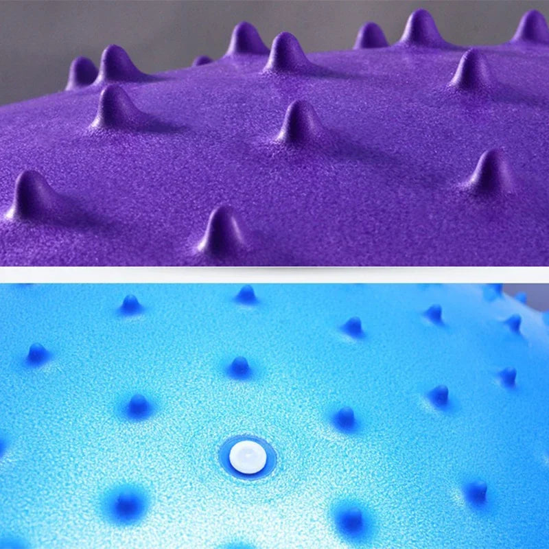 Ballon Pilates Anti-Éclatement en PVC – 45 à 75 cm avec Picots Massage