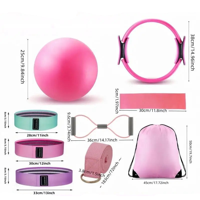 Kit Pilates 10 Pièces : Équipement Complet de Résistance