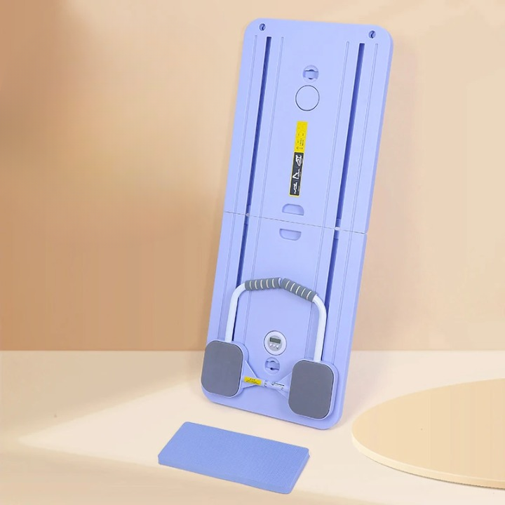 Planche Pilates Multifonction 6 en 1 Pliable avec Bandes de Résistance