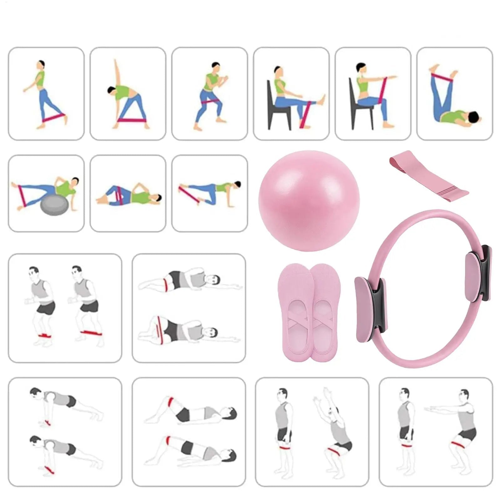 Kit Pilates 4 Pièces : Renforcement Postural