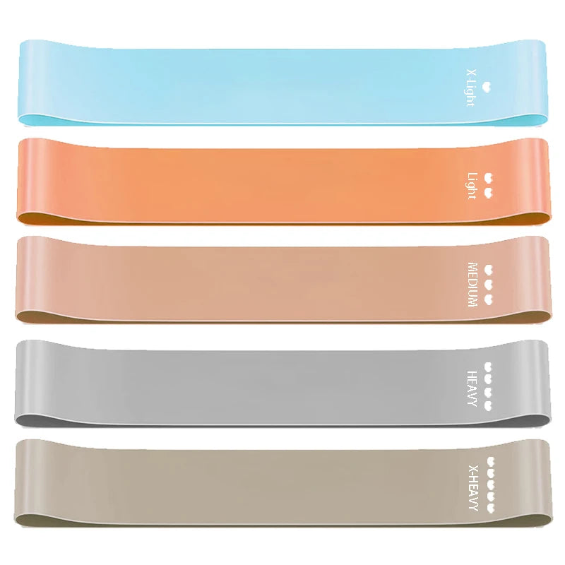 Élastique Pilates Latex – Bande Loop 5 Niveaux de Résistance