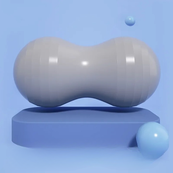 Ballon Pilates Peanut 45 x 90 cm Anti-Burst – Support d’Équilibre 200 kg