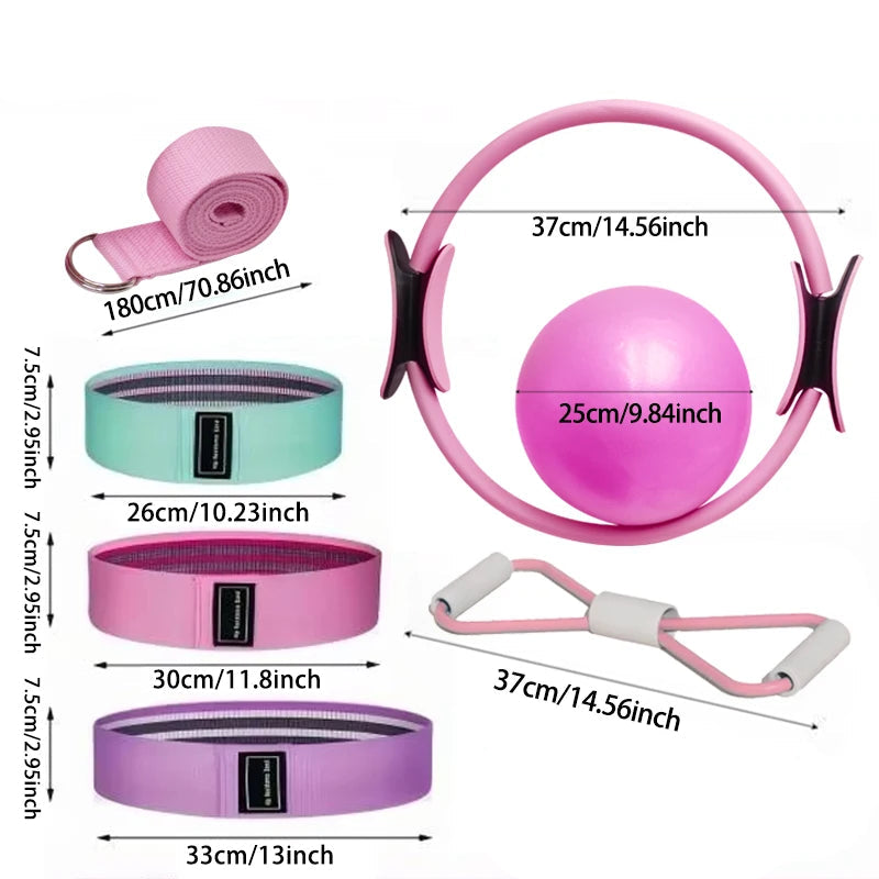 Kit Pilates 7 Pièces : Ensemble de Résistance et Mobilité