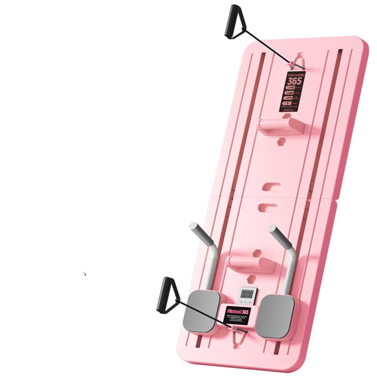 Planche Pilates Multifonction Abdominale Pliable avec Bandes de Résistance