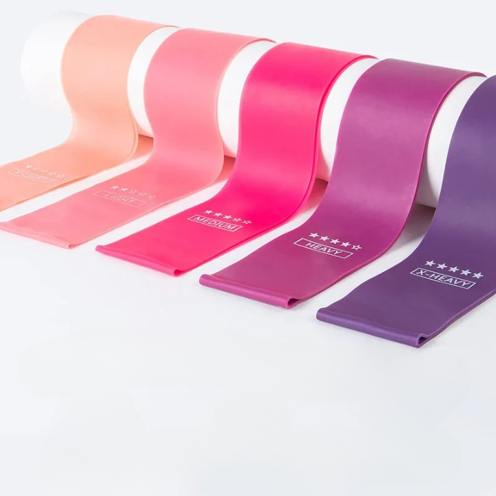 Élastique Pilates Latex – Bande Loop 5 Niveaux de Résistance