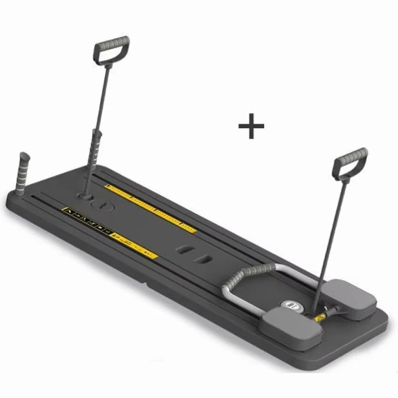 Planche Pilates Multifonction 6 en 1 Pliable avec Bandes de Résistance